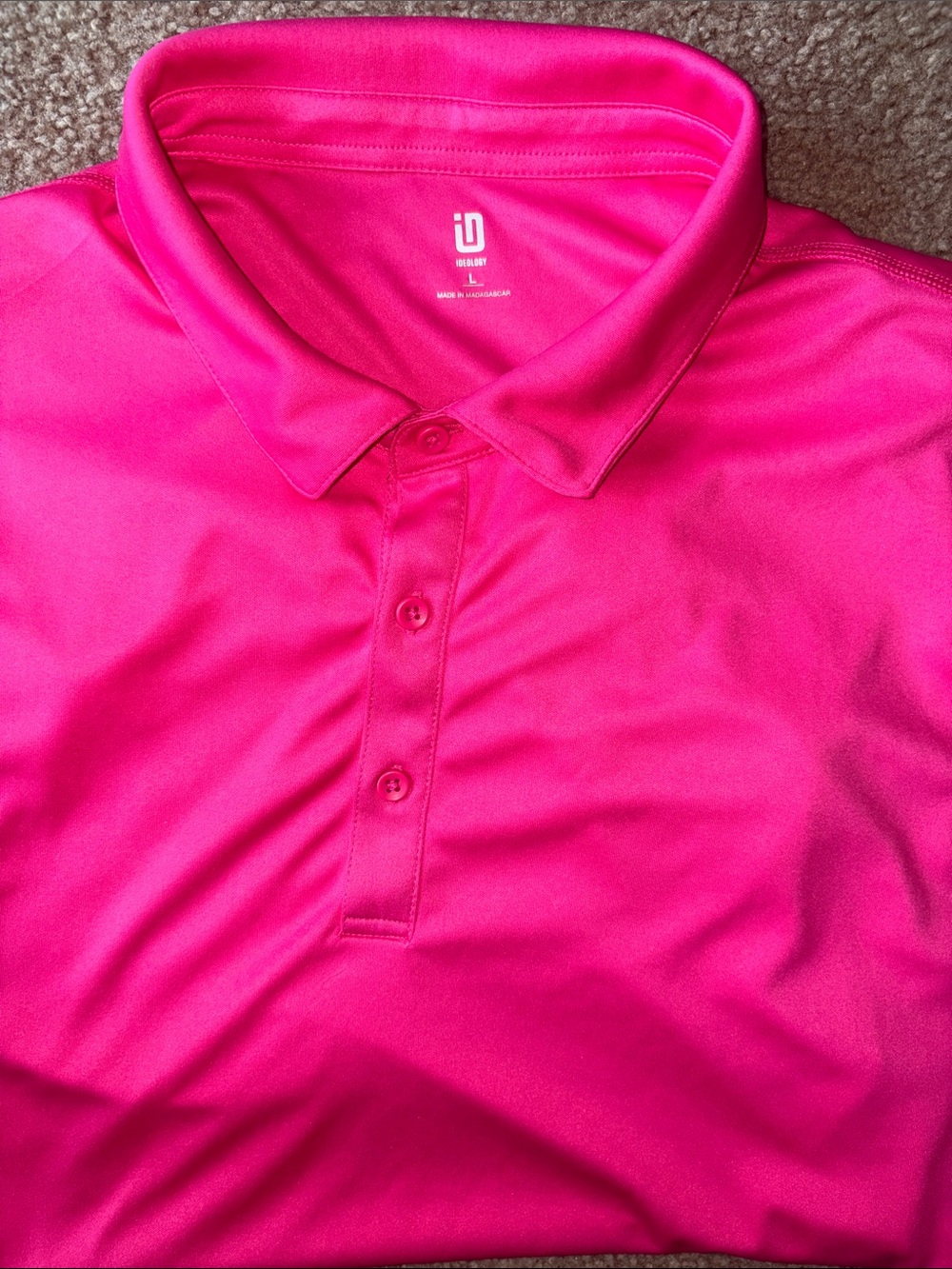 Ideology Men’s Polo Shirt - Hot Pink